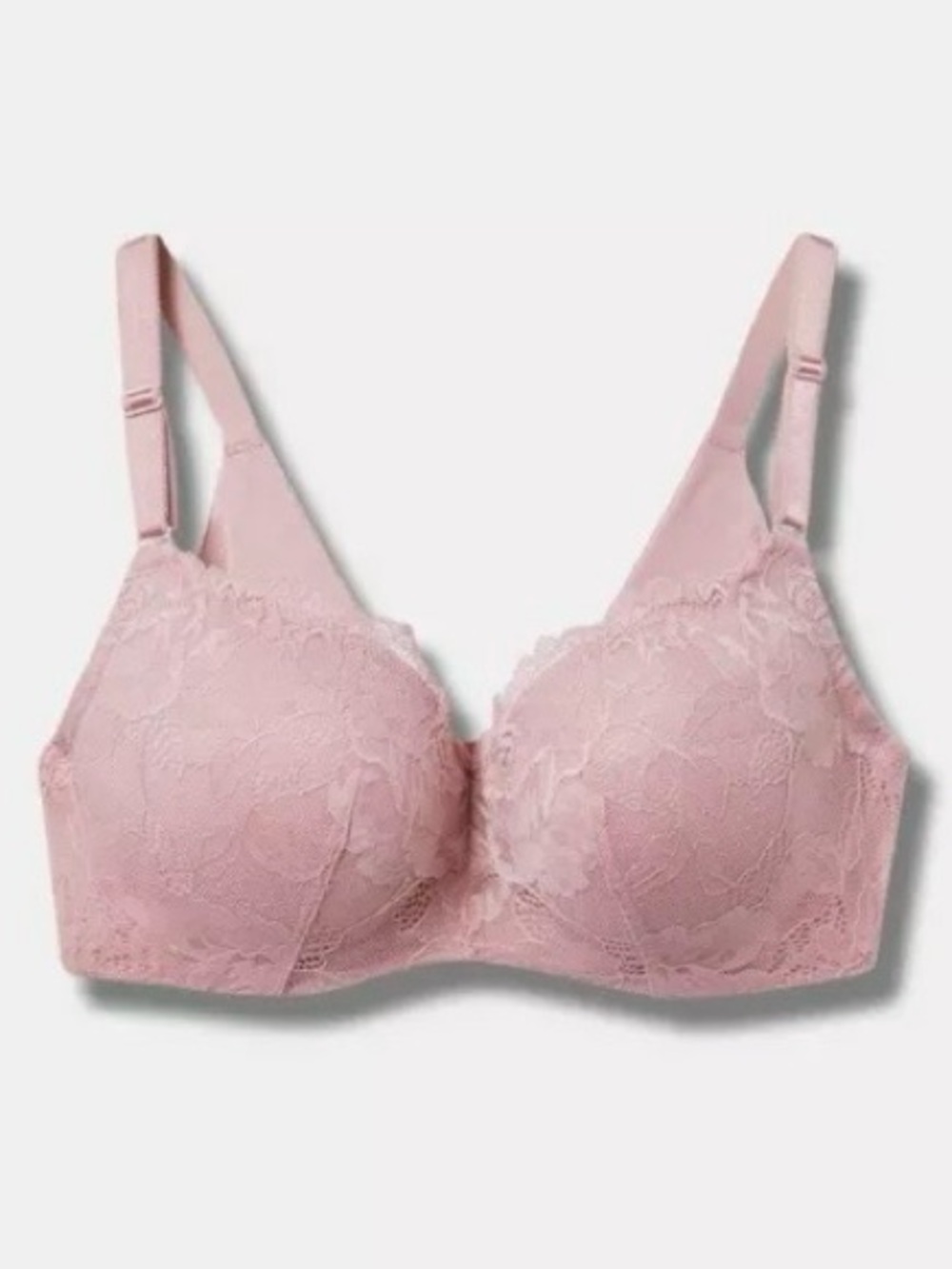 Torrid Lightly Lined Full Coverage Balconette Bra - Soft Pink - Size 46DDD